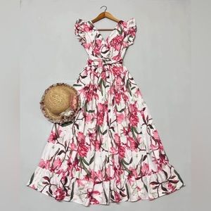 Pink Floral Dress